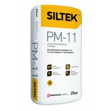 Штукатурка цементная стартовая PM-11. Ручного и машинного нанесения, 25 кг, Siltek (Силтек)